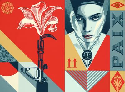 Shepard Fairey (OBEY) - Paix Et Justice -  Impression signée et numérotée 2