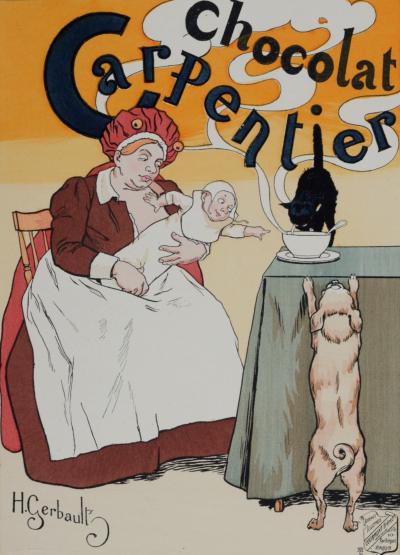 Jules CHERET, Louis-Maurice BOUTET de MONVEL, Henry GERBAULT - Chocolat Carpentier 2