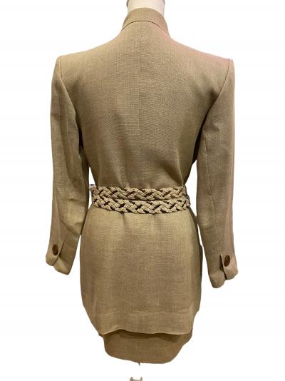 Yves Saint Laurent - Tailleur Veste Saharienne et jupe - Taille 36/38 2