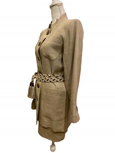 Yves Saint Laurent - Tailleur Veste Saharienne et jupe - Taille 36/38 2
