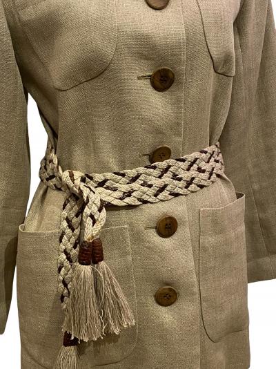 Yves Saint Laurent - Tailleur Veste Saharienne et jupe - Taille 36/38 2