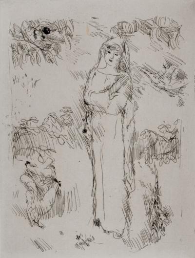 Pierre BONNARD - La Vie de Sainte Monique (H), 1930 - Gravure (Eau-forte) 2