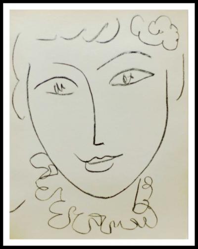 Henri Matisse - La Pompadour - Litografia originale 1954