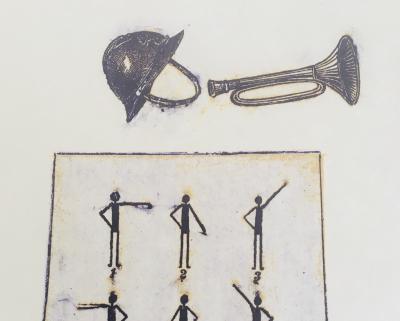 Max ERNST - Là où est le soldat, 1972 - Lithographie originale signée au crayon 2