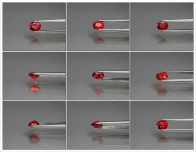 0,87 ct. Rubis rouge orangé naturel 2