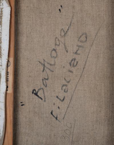 Edouard PIGNON - Battage, 1962 - Huile sur toile - Oeuvre unique ! Signé à la main 2
