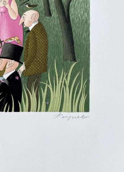 Raymond PEYNET - Le sous préfet aux champs - Lithographie originale signée au crayon et numérotée 2