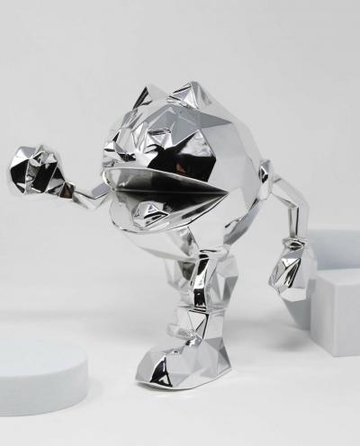 Richard ORLINSKI : Pac-Man  Silver edition - Sculpture 2