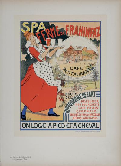E. DUYCK & A. CRESPIN - Les Maîtres de l’Affiche : Spa Ferme de Frahinfaz, 1897 - Lithograph 2