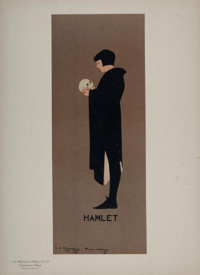 MENDIANTS - Les Maîtres de l'Affiche : Hamlet, 1897 - Lithographie 2