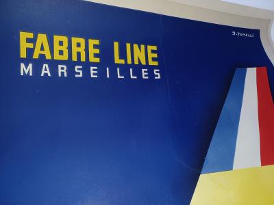 TONELLI Fabre-Line Marseilles  1950 lithographie 2