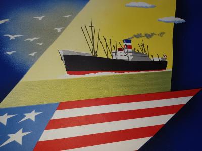 TONELLI Fabre-Line Marseilles  1950 lithographie 2