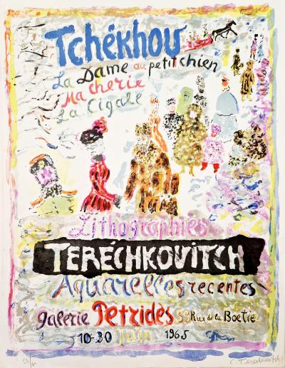 Constantin Terechkovitch - Tchékov - Affiche signée 2