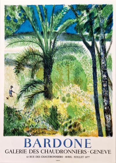 Guy Bardone - Palmiers - Affiche originale 2