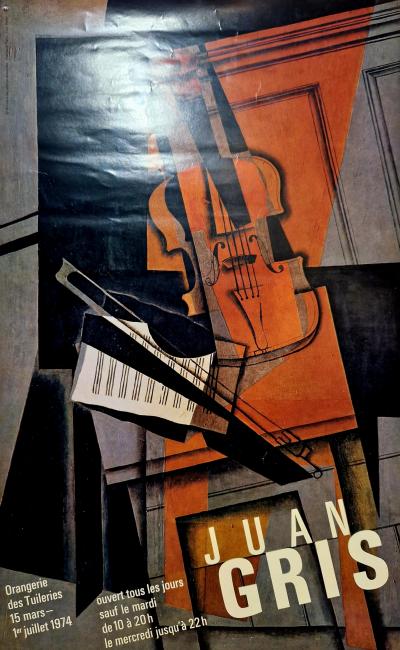 Juan Gris (d’après) - Musique de violon - Affiche originale 2