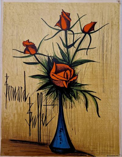 Bernard Buffet (d’après) - Fleurs, 1979 - Affiche originale 2