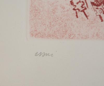 Camille BRYEN - Construction abstraite, 1956 - Gravure originale signée 2