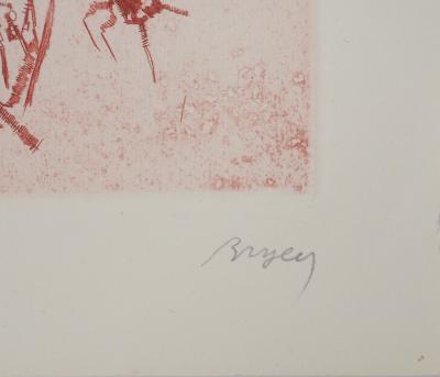 Camille BRYEN - Construction abstraite, 1956 - Gravure originale signée 2