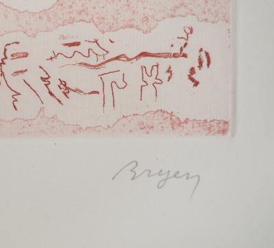 Camille BRYEN - Rêves inconnus , 1956 - Gravure originale signée 2