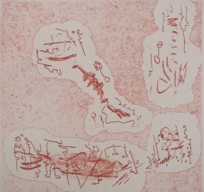 Camille BRYEN - Rêves inconnus , 1956 - Gravure originale signée 2