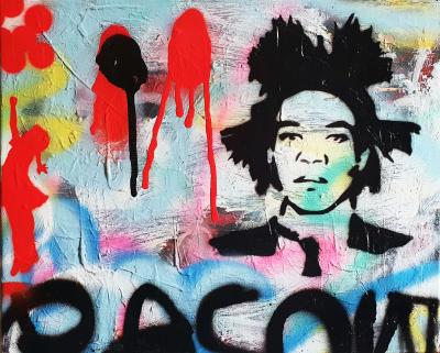 SPACO - Basquiat, 2022 - Technique mixte sur toile 2