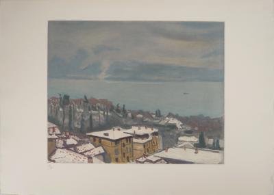 Albert MARQUET - Vue à la mer - Gravure originale signée 2
