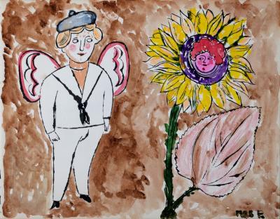 Andy WARHOL - In the Bottom of My Garden (K), 1956 - Offset lithograph (Hand-colored!) 2