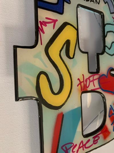 Shelby - Hope Street Art - Technique mixte métal et toile 2