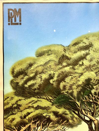 Affiche vintage originale - Saint Raphaël La Côte d’Azur - Charles Morel de Tanguy (1857 – 1930), Circa 1920, Lithographie 2