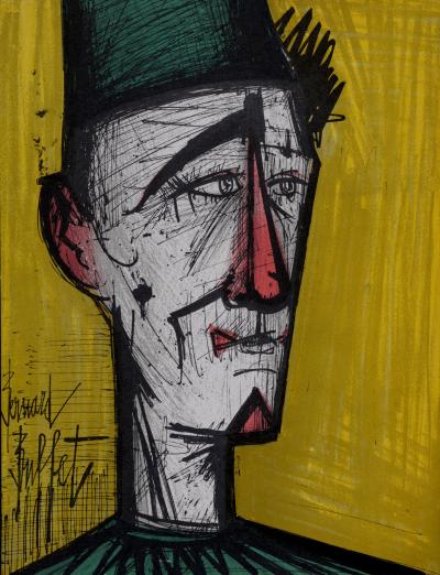 Bernard BUFFET - Le Clown Jojo, 1967 - Lithographie