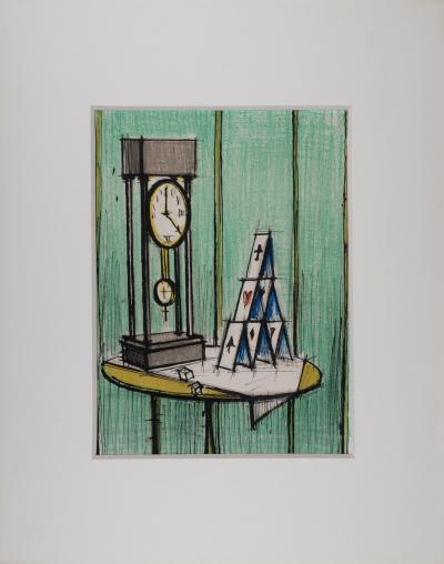 Bernard BUFFET - Château de cartes, 1979 - Lithographie 2