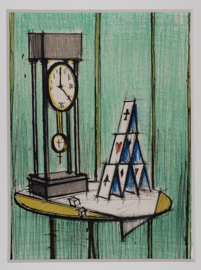 Bernard BUFFET - Château de cartes, 1979 - Lithographie 2