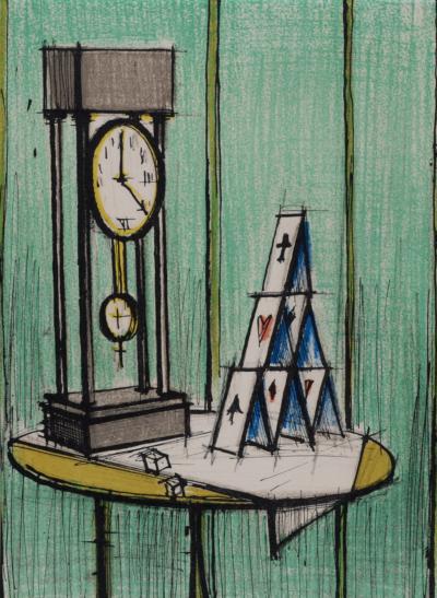 Bernard BUFFET - Château de cartes, 1979 - Lithographie 2