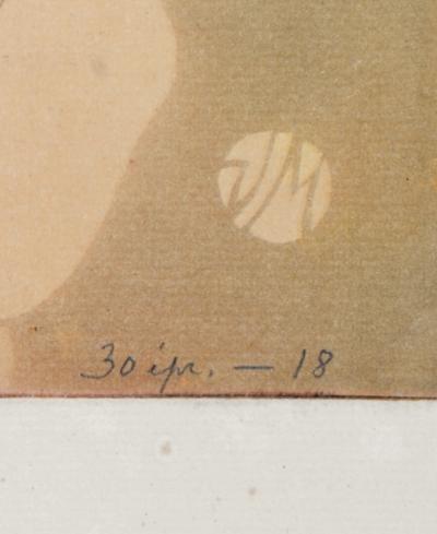Victor Mignot - Une Passante, c. 1910 - Original etching & aquatint on vergé paper - Hand-signed 2