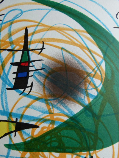 Joan Miró - La lune verte, 1972 - Impression Mourlot lithographie originale 2