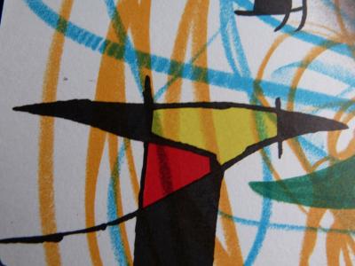 Joan Miró - La lune verte, 1972 - Impression Mourlot lithographie originale 2