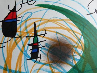 Joan Miró - La lune verte, 1972 - Impression Mourlot lithographie originale 2