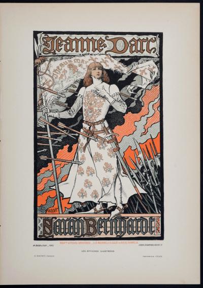 Eugène GRASSET - Jeanne D'arc, 1896 - Petite affiche lithographique 2