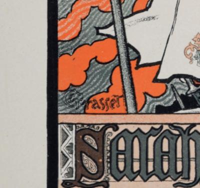 Eugène GRASSET - Jeanne D'arc, 1896 - Petite affiche lithographique 2