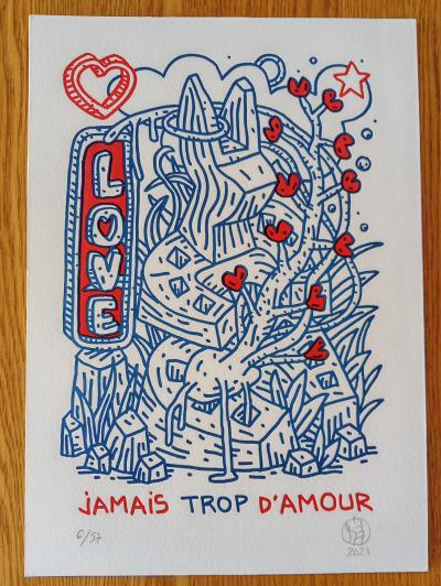 Speedy Graphito - Jamais Trop D’Amour, 2022 - Sérigraphie 2