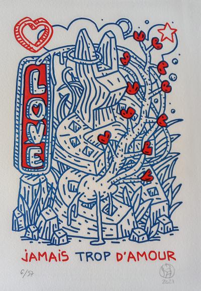 Speedy Graphito - Jamais Trop D’Amour, 2022 - Sérigraphie 2