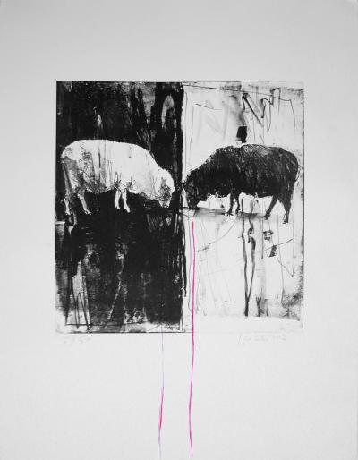 Christophe Hohler - Noir et blanc - Lithographie originale 2