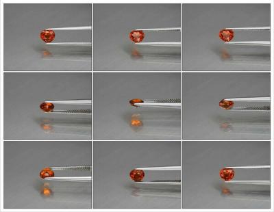 1,01 ct. Naturel Rare Mandarine Fanta Orange Grenat Spessartite 2