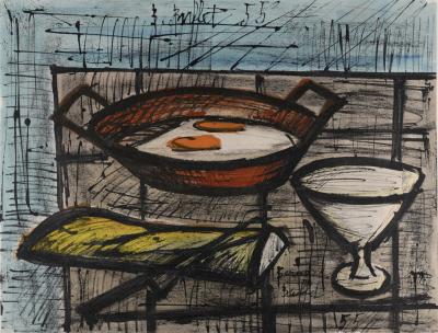 Bernard BUFFET - Nature morte aux oeufs, 1960 - Original lithograph 2