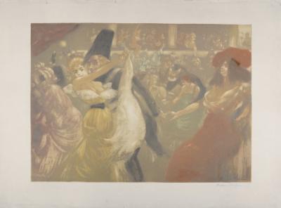 Richard RANFT - Le bal, c. 1900 - Original etching (Eau-forte & Aquatint) 2