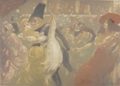 Richard RANFT - Le bal, c. 1900 - Original etching (Eau-forte & Aquatint) 2