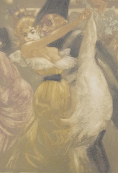 Richard RANFT - Le bal, c. 1900 - Original etching (Eau-forte & Aquatint) 2
