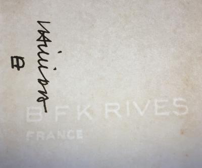 Eduardo Chillida - Idazki, 1971 - Lithographie originale sur papier BFK Rives 2