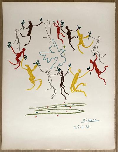 Pablo Picasso - Ronde de la jeunesse, 1961 - Lithographie en 4 couleurs 2
