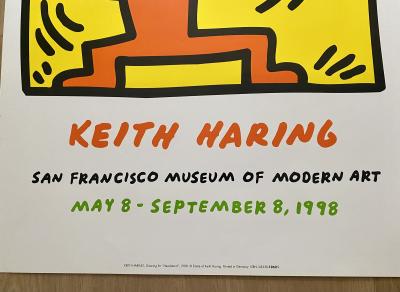 Affiche Keith Haring - San Francisco Museum of Modern Art - 1990, Lithographie offset 2